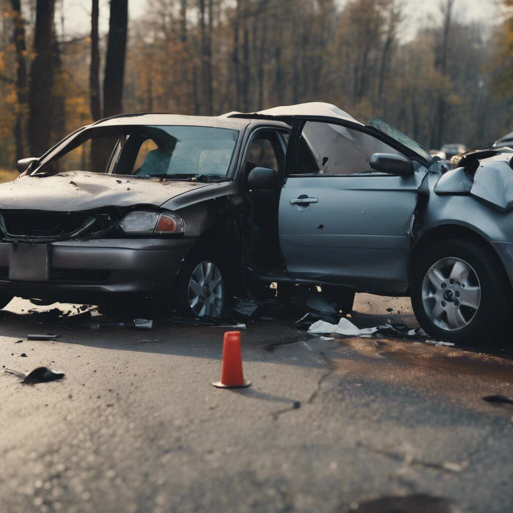 Car accident scene