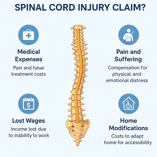 spinal cord injury claim compensation